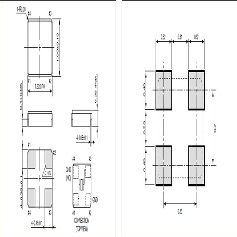 京瓷晶振,贴片晶振,CX1210SB晶振,SMD晶振