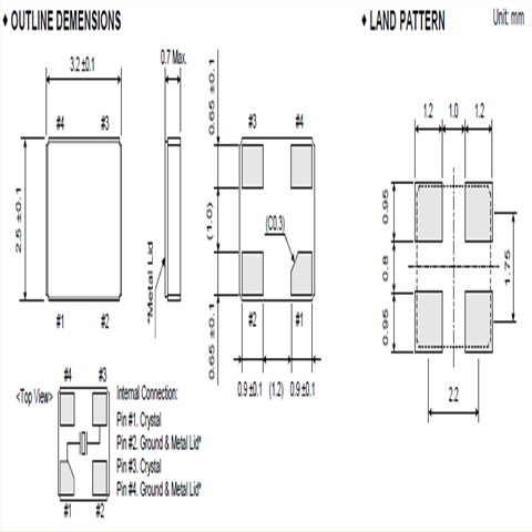 大河晶振,贴片晶振,FCX-04C晶振,SMD振子