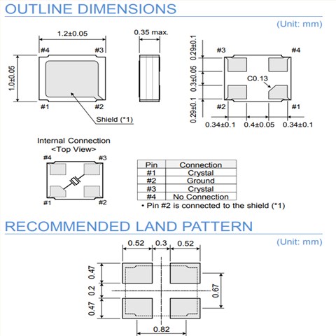 大河晶振,贴片晶振,TFX-05X晶振,金属面贴片晶振