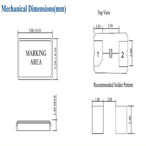 鸿星晶振,贴片晶振,E5FA晶振,E5FA10.0000F18E33晶振