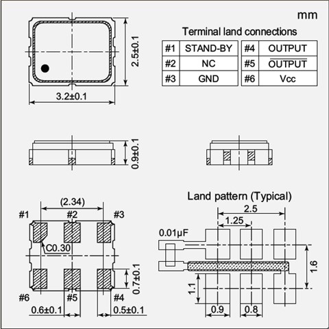 NDK晶振,石英晶体振荡器,NP3225SA晶振,有源贴片晶振