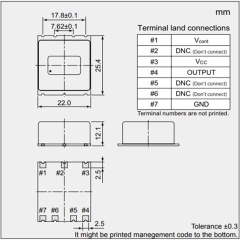 NDK晶振,恒温晶振,NH25M22WG晶振,LVCMOS振荡器