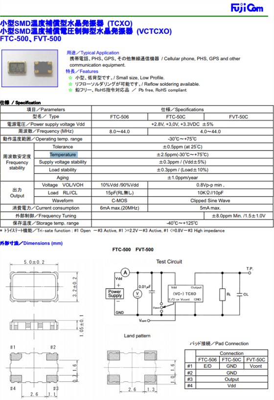 FTC-506 FTC-50C FVT-50C