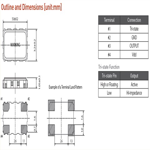 希华晶振,温补晶振,STO-5032B振荡器