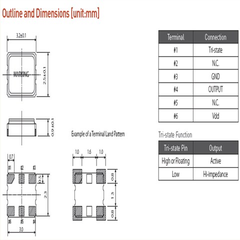 希华晶体,希华贴片晶振,SHO-3225振荡器