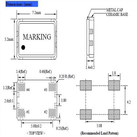 NSK晶体,SPXO晶振,NAOD75晶贴片晶振