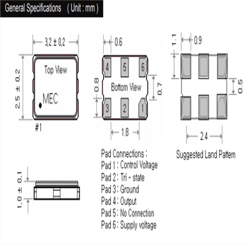 MERCURY晶体,玛居礼晶振,G326晶振
