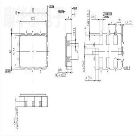 549DAAA000485BCG,625MHz,Skyworks CML石英晶体振荡器,Si549贴片晶振