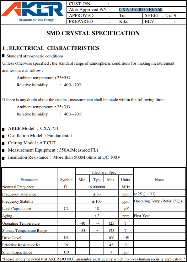 CXA-751 016000