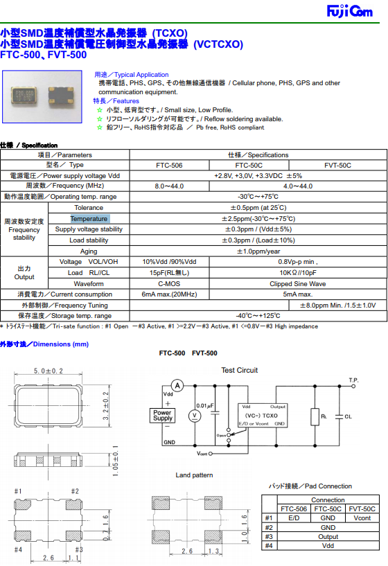 FTC-506 FTC-50C FVT-50C