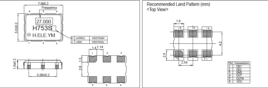 HSO753SK 7050 OSC