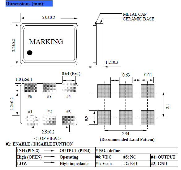 NAVH-6 5032 VCXO