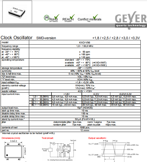 KXO-V96 3225 OSC