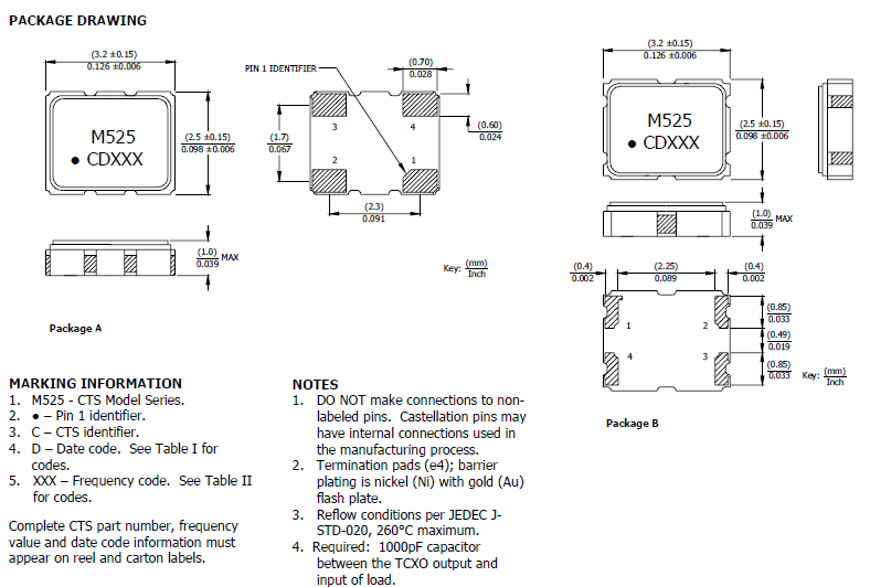 525 3225 VC-TCXO