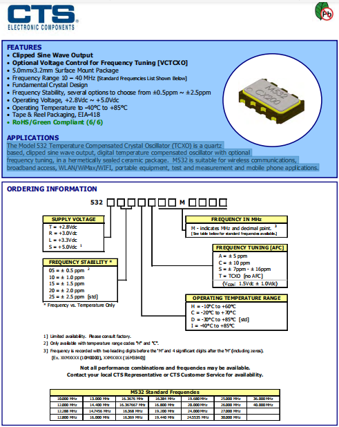 532 5032 VC-TCXO