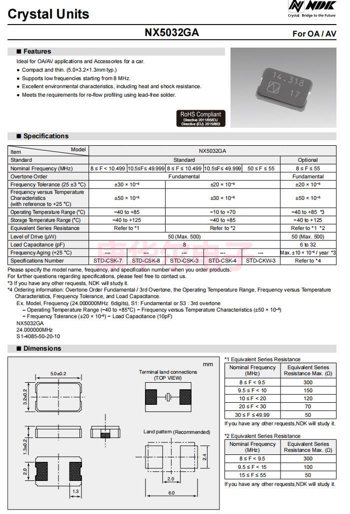 NX5032GA 2