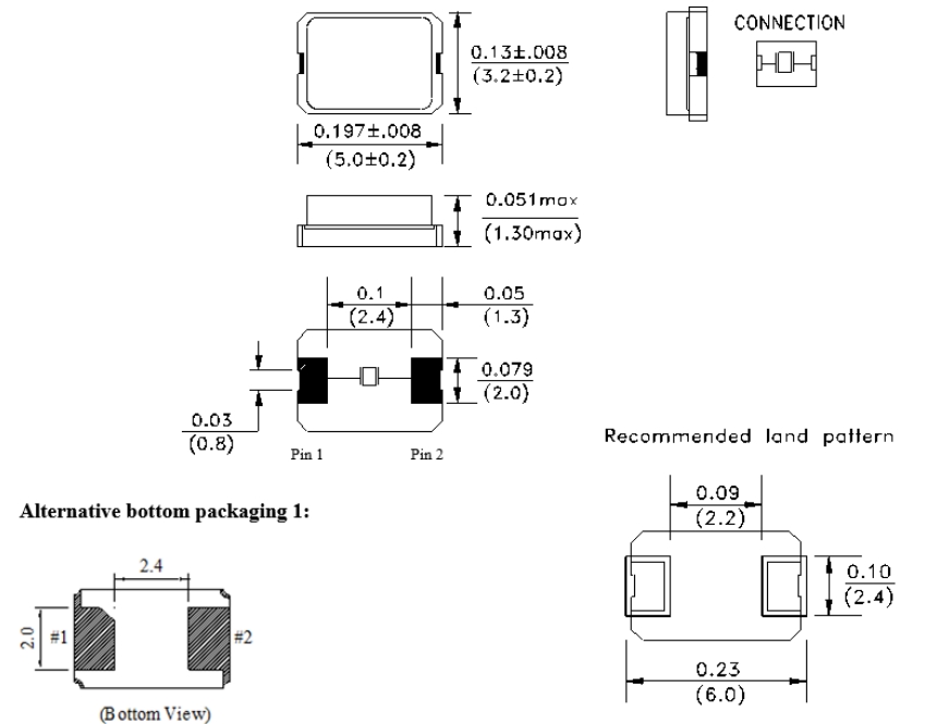 ELM3-24.000MHz-18-R40-D4H-T,5032mm,AEL环保晶振,24MHZ