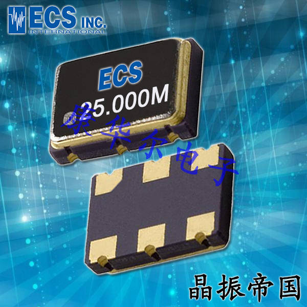 ECS-LVDS33-1000-BN,LVDS振荡器,7050低抖动晶振